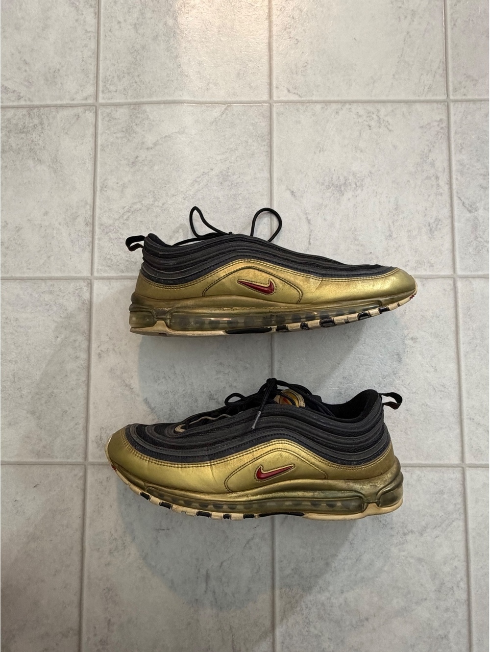 Nike Air Max 97 gold black sneakers